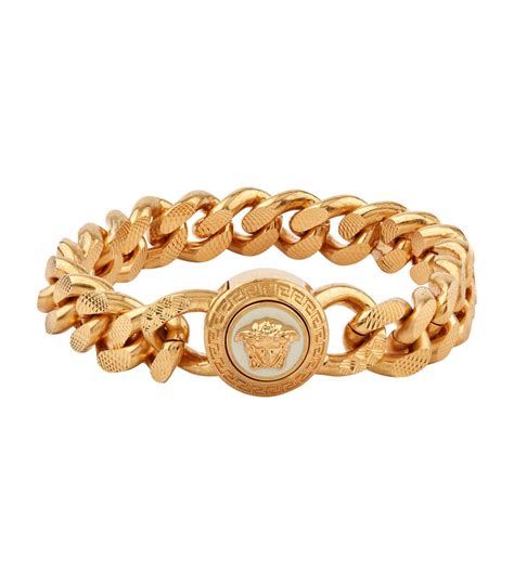 men bracelet versace|versace medusa bracelet men's.